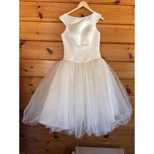Elegant White Satin Mini Dress